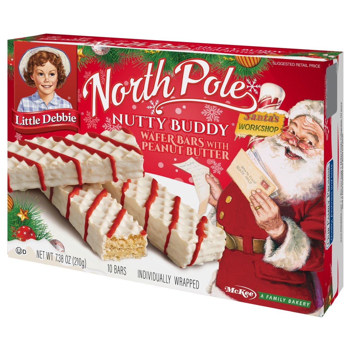 slide 9 of 12, Little Debbie North Pole Nutty Buddy Wafer Bars 10 ea Box, 10 ct