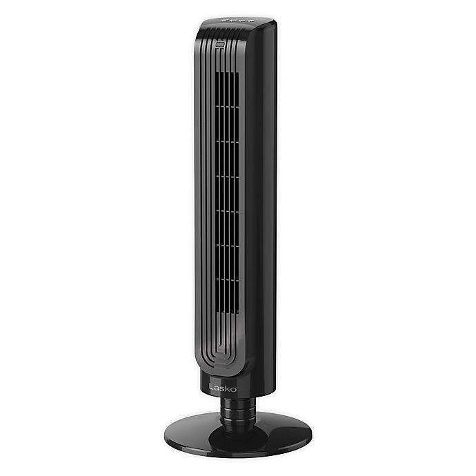 slide 1 of 1, Lasko 3-Speed OscillatingTower Fan - Black, 32 in