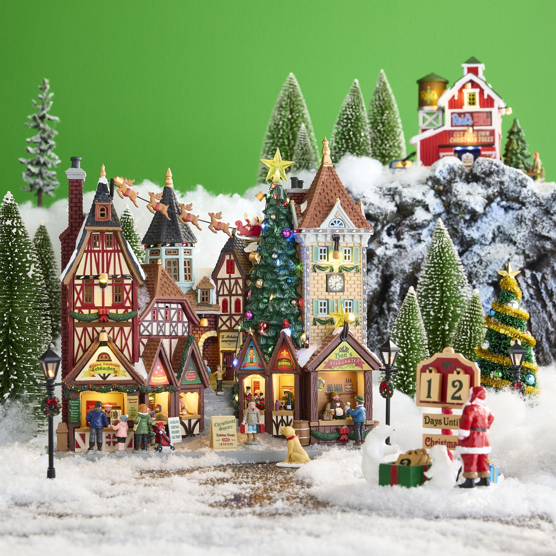 slide 2 of 4, Lemax Pine Trees, 21ct., 21 ct