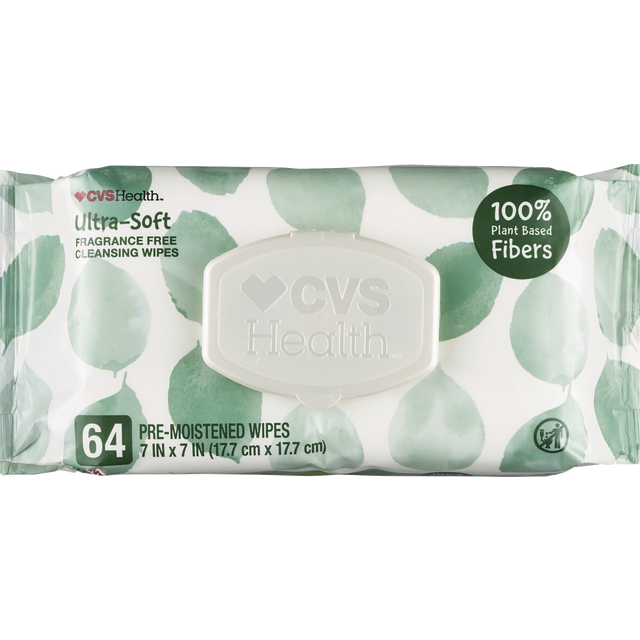slide 1 of 1, CVS Health Natural Baby Wipes 64Ct, 1 ct