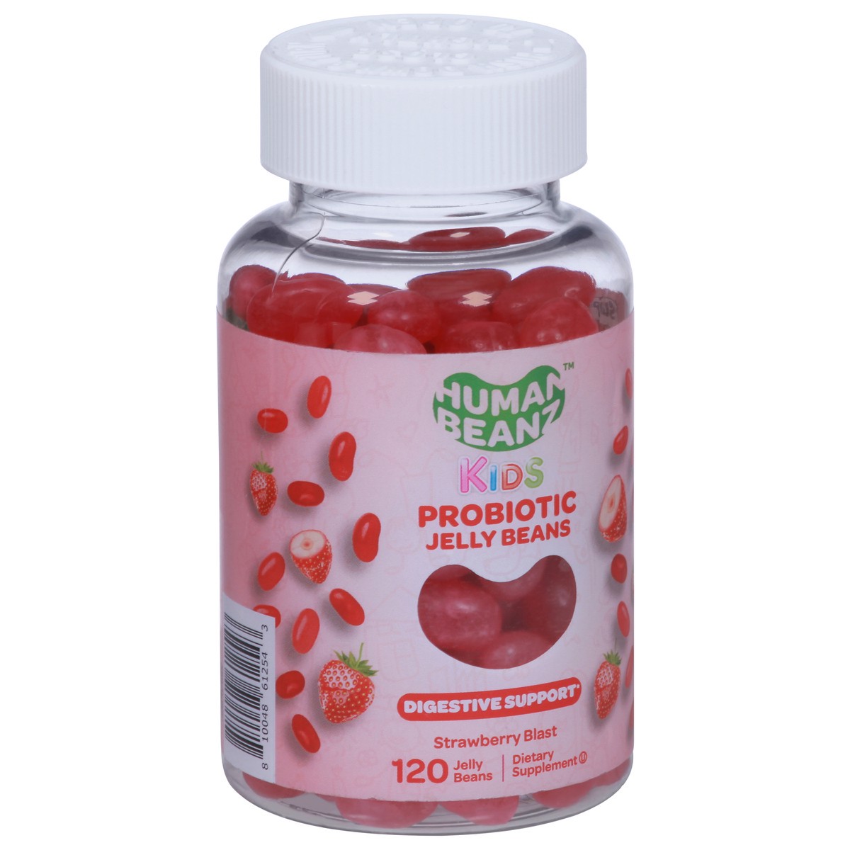 slide 5 of 9, Human Beanz Kids Probiotic Jelly Beans - Strawberry Blast, 120 ct