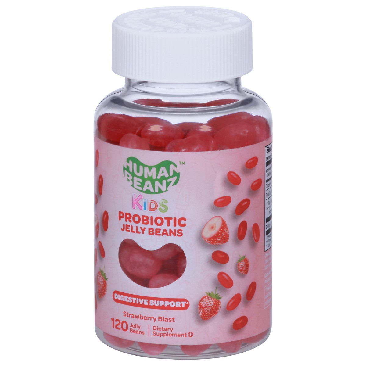 slide 6 of 9, Human Beanz Kids Probiotic Jelly Beans - Strawberry Blast, 120 ct