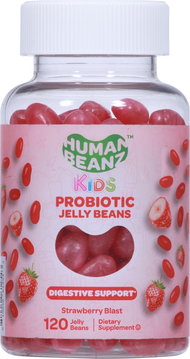 slide 7 of 9, Human Beanz Kids Probiotic Jelly Beans - Strawberry Blast, 120 ct