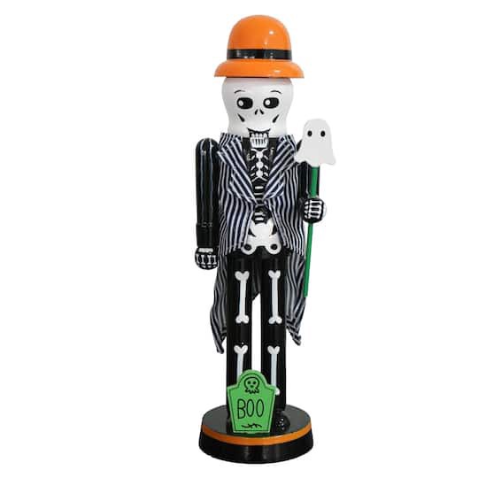 slide 1 of 2, 9.5" Skeleton Nutcracker By Ashland, 9.5 in