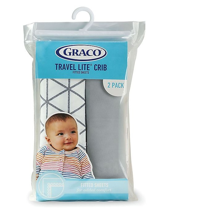 slide 2 of 4, Graco Travel Lite Bassinet Sheet - Drew, 1 ct