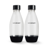 slide 8 of 13, SodaStream Slim Bottles, black, 0.5 liter, 2 ct