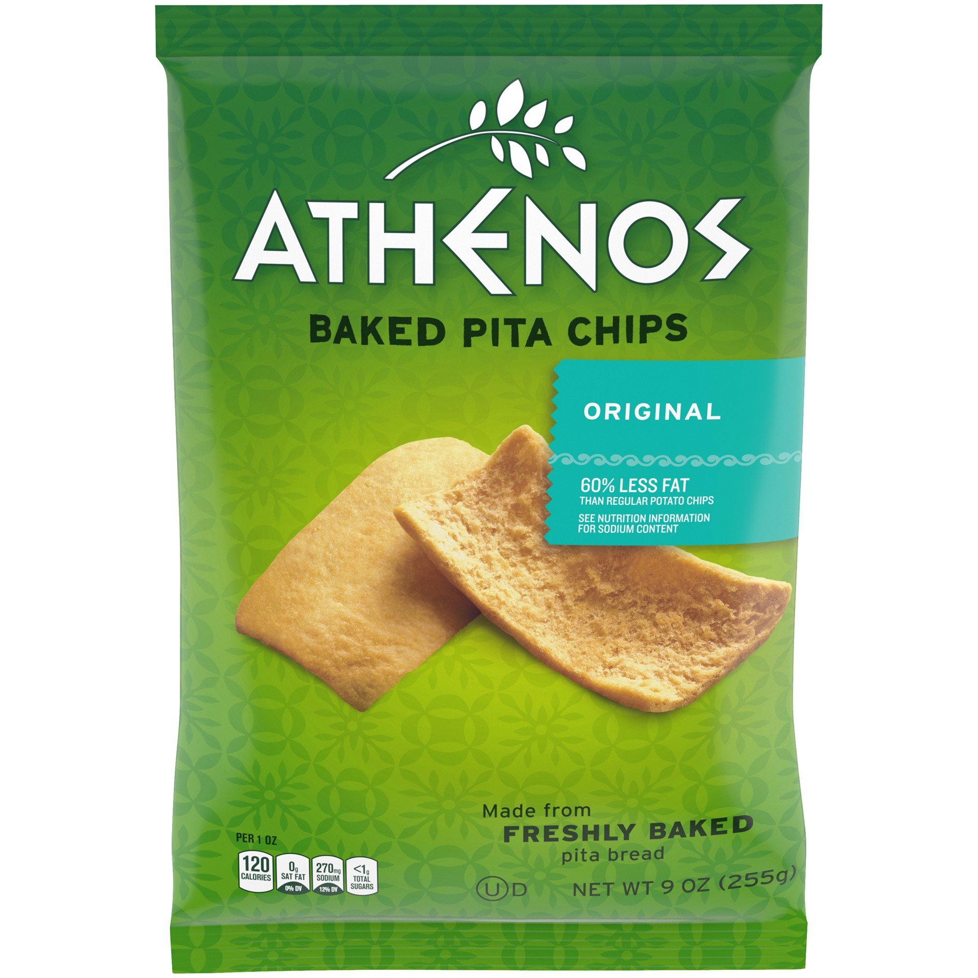 slide 1 of 7, Athenos Original Baked Pita Chips, 9 oz Bag, 9 oz