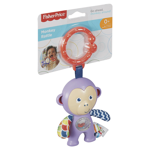 slide 1 of 1, Fisher-Price Monkey Rattle, One Size