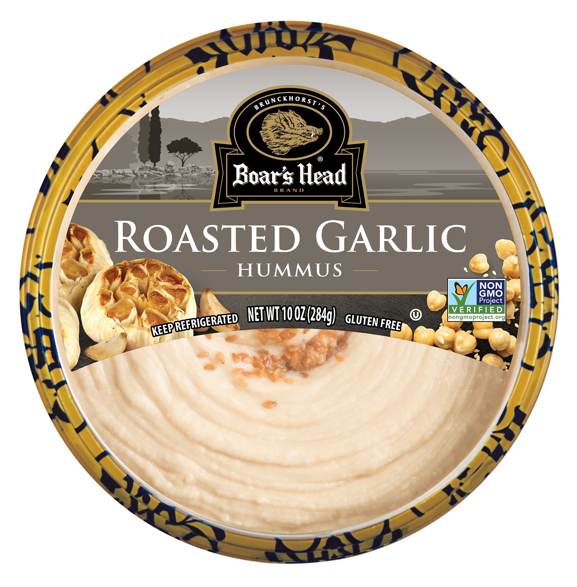 slide 1 of 11, Boar's Head Garlic Hummus, 10 oz