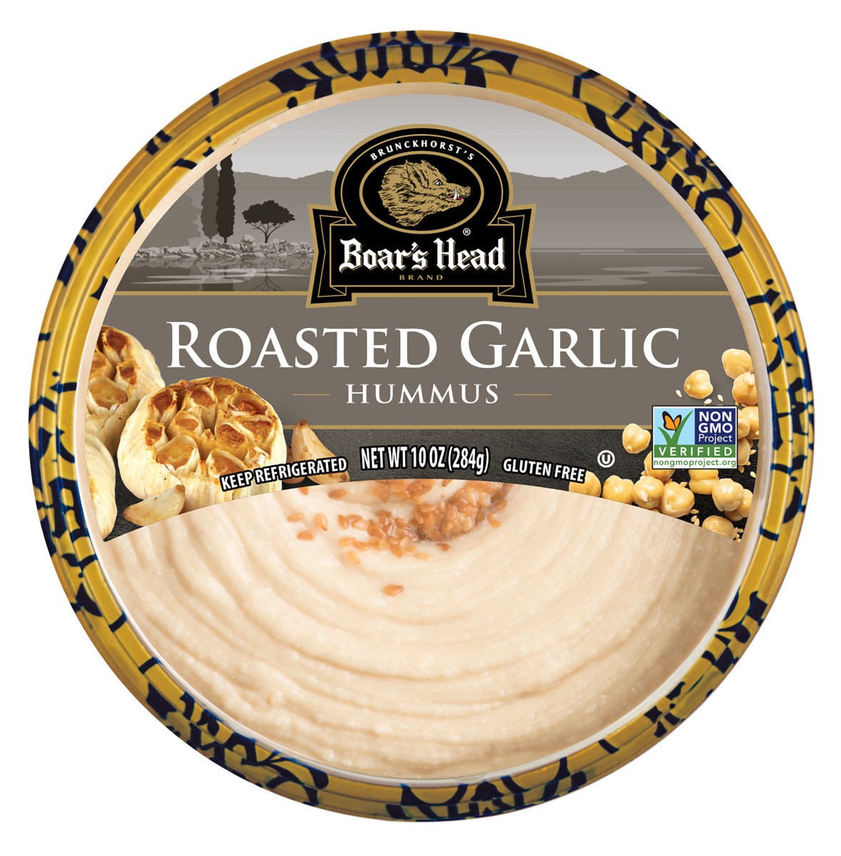 slide 1 of 11, Boar's Head Roasted Garlic Hummus, 10 oz