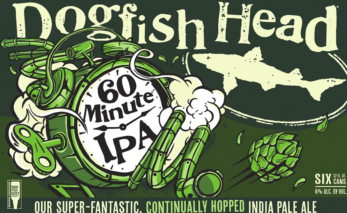 slide 9 of 9, Dogfish Head Beer 60 Minute IPA (12 fl. oz. Can, 6pk.), 1 ct