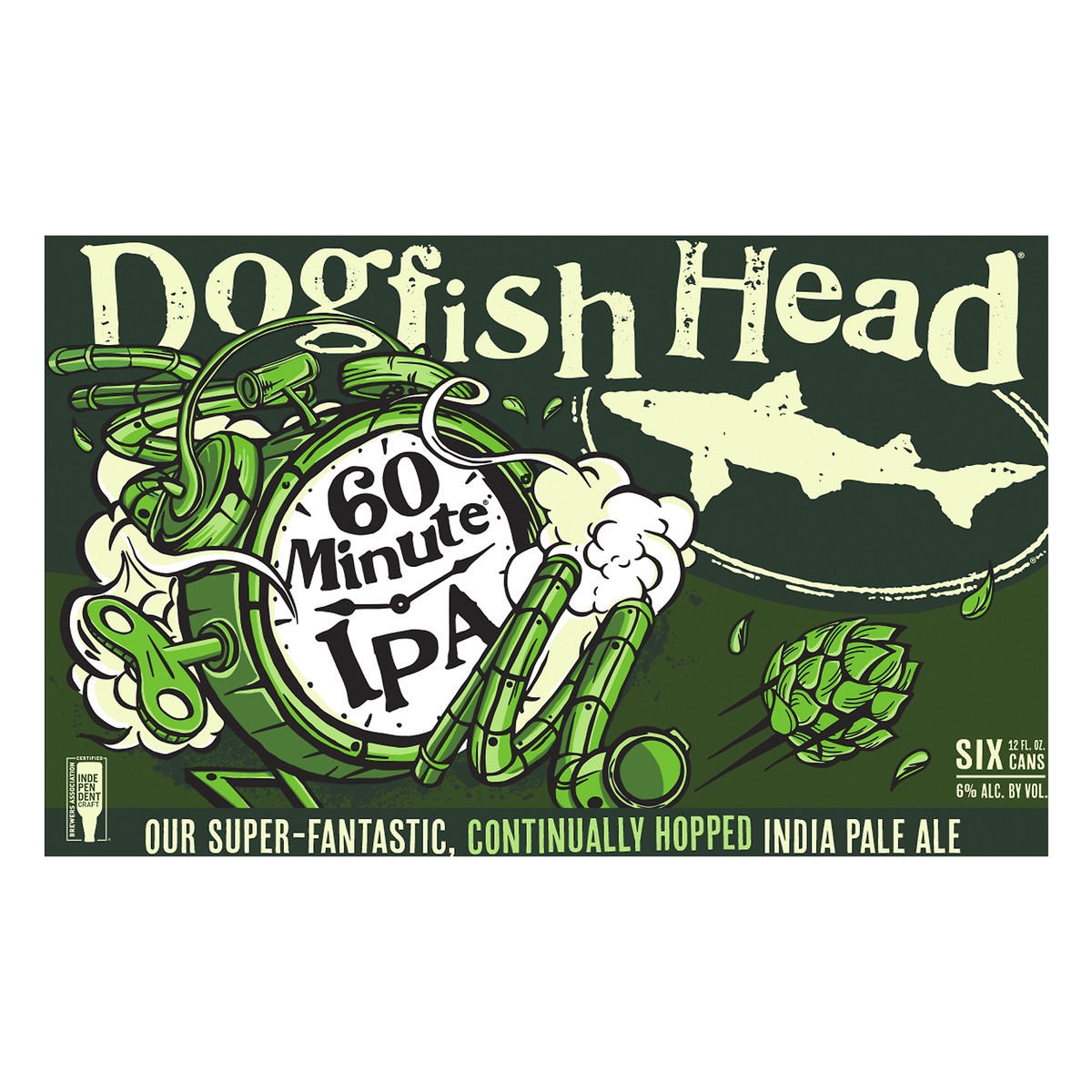 slide 4 of 9, Dogfish Head Beer 60 Minute IPA (12 fl. oz. Can, 6pk.), 1 ct