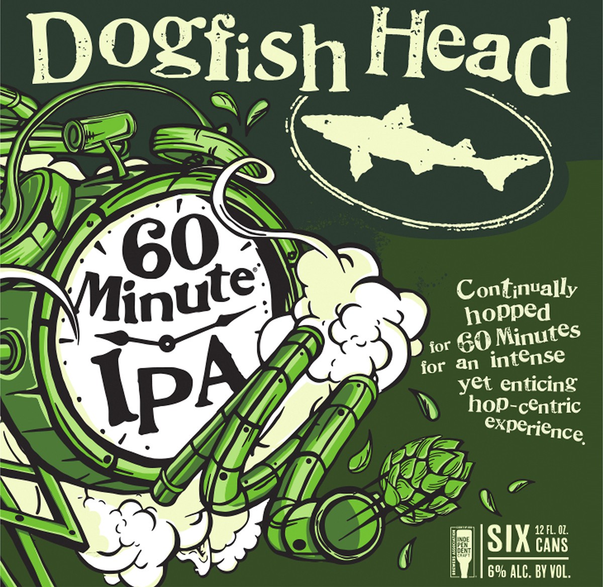 slide 3 of 9, Dogfish Head Beer 60 Minute IPA (12 fl. oz. Can, 6pk.), 1 ct