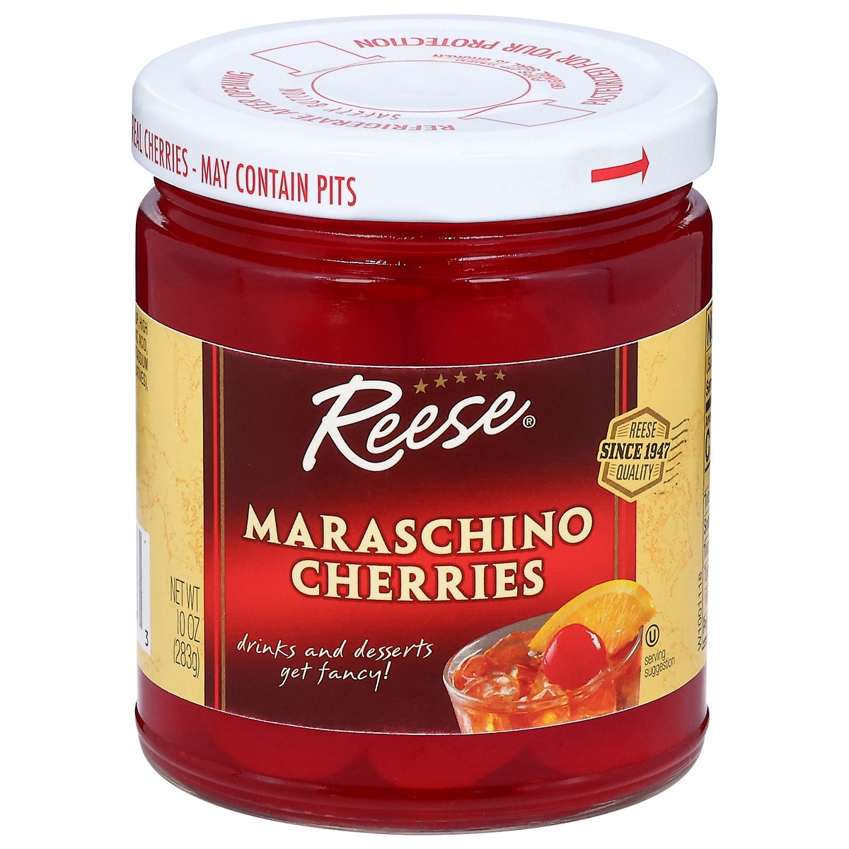 slide 1 of 9, Reese Maraschino Cherries 10 oz, 10 oz