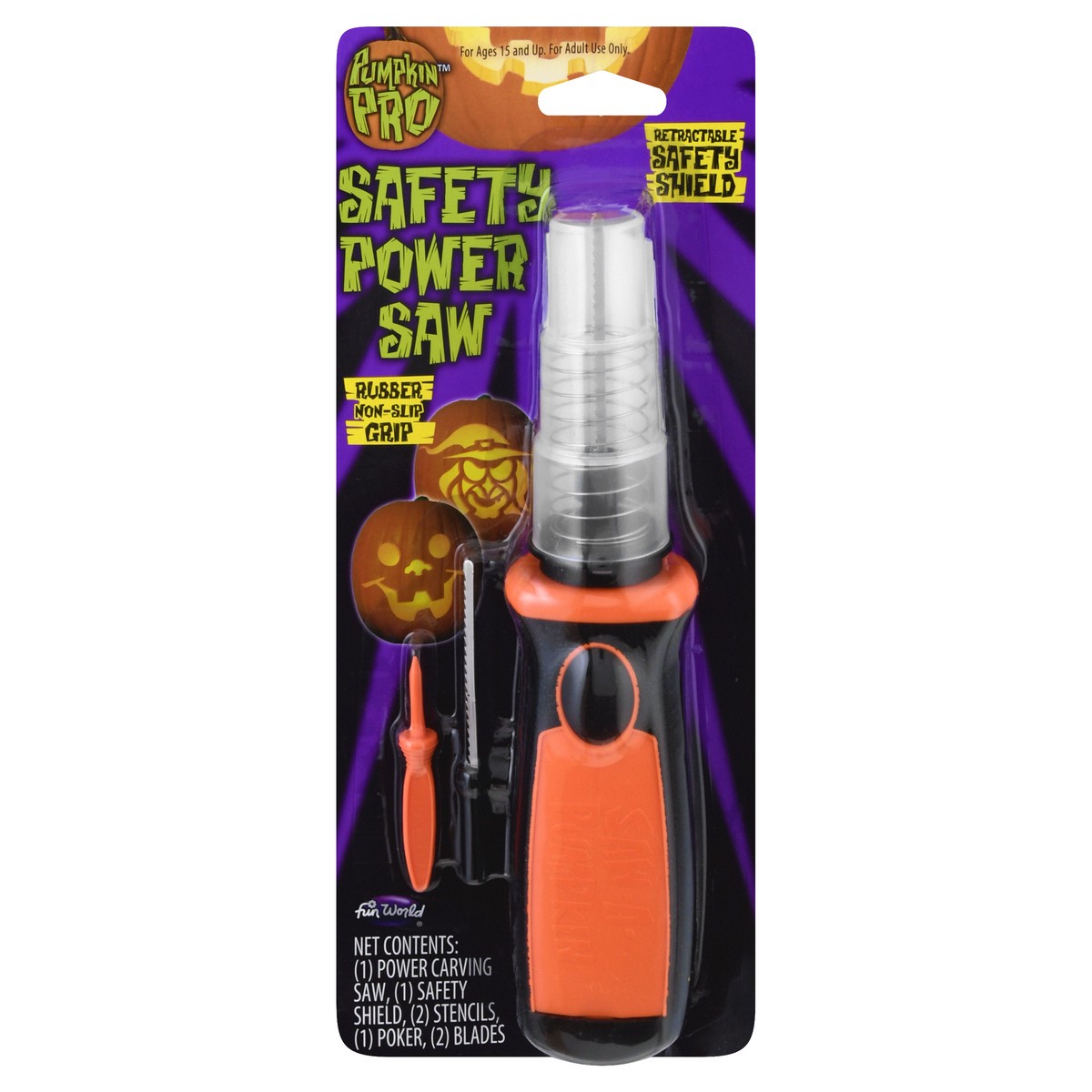 slide 1 of 8, Fun World Pumpkin Pro Safety Power Saw, 1 ct