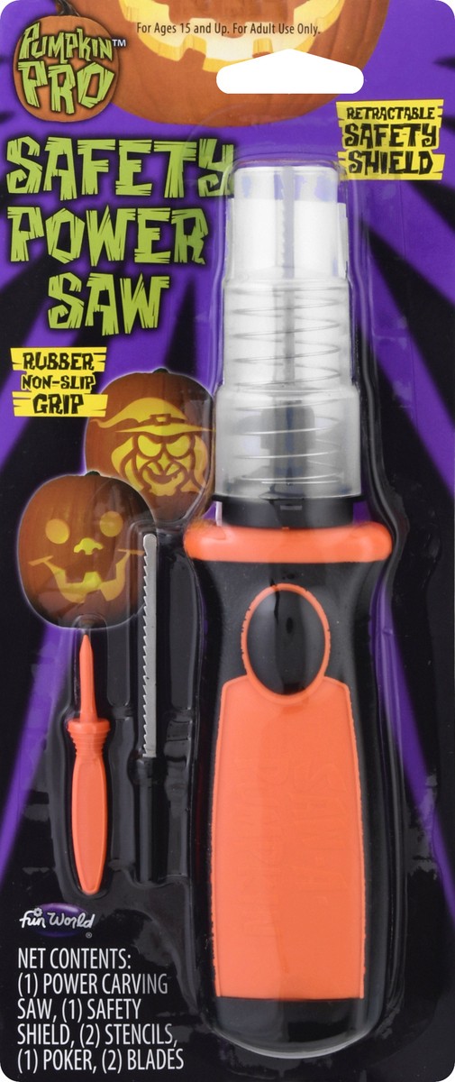 slide 2 of 8, Fun World Pumpkin Pro Safety Power Saw, 1 ct