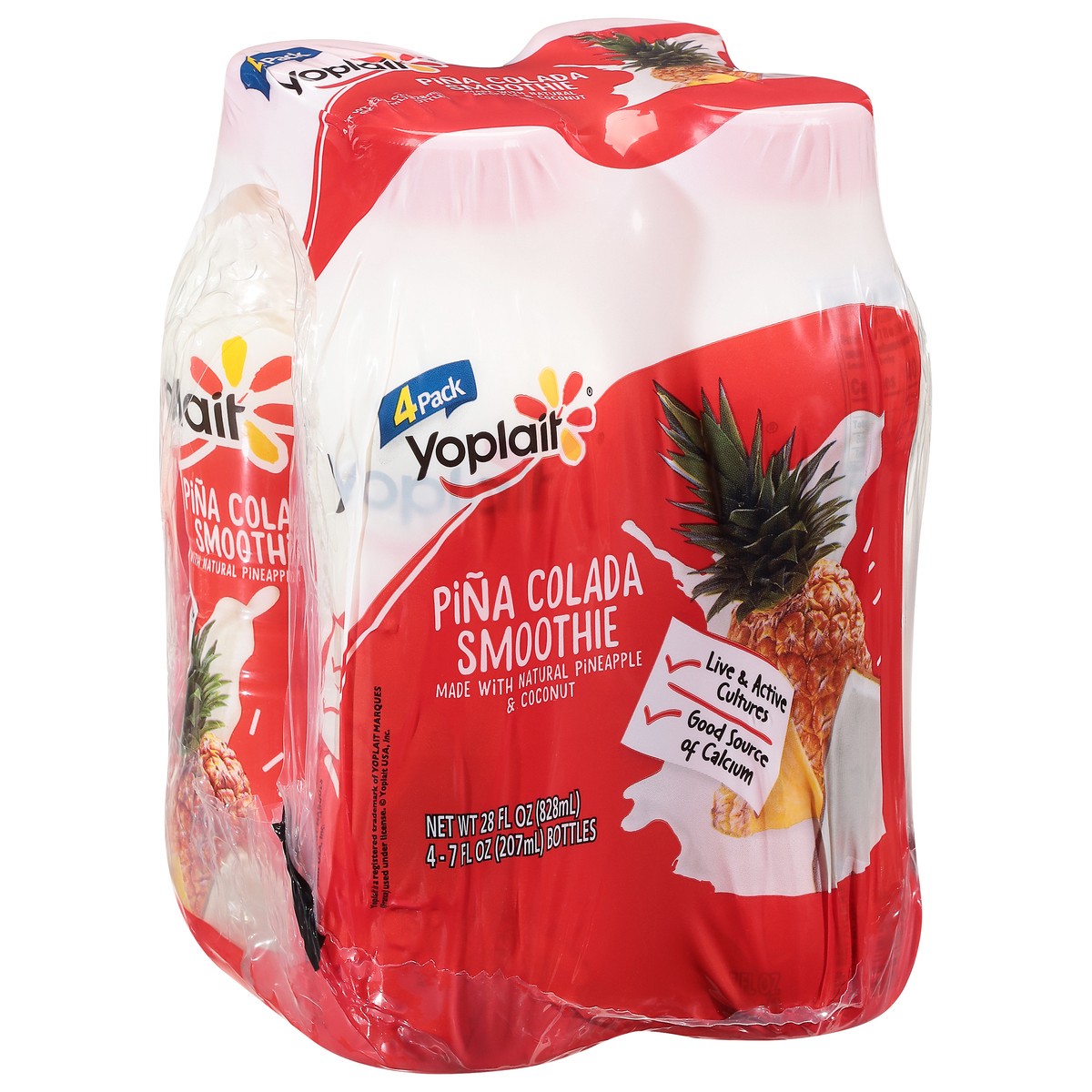 slide 9 of 9, Yoplait Pina Colada Smoothie 4 - 7 fl oz Bottles, 4 ct