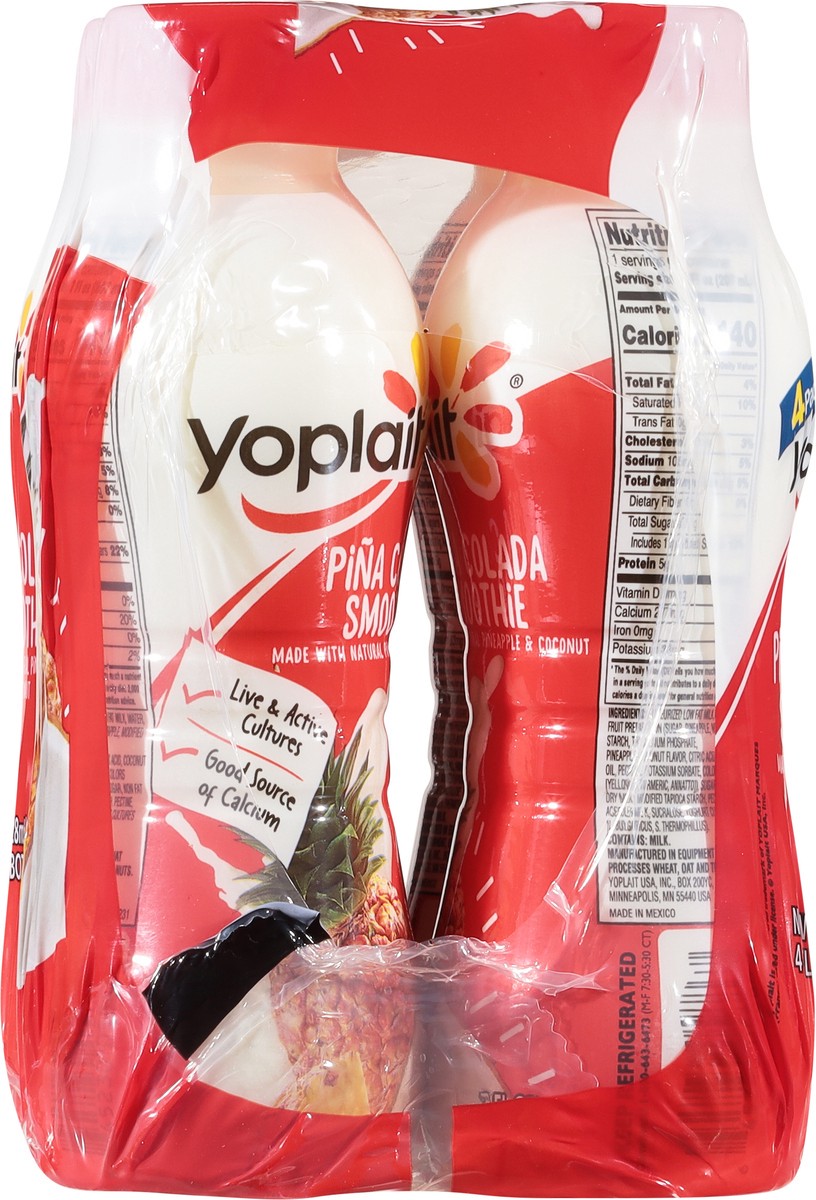 slide 5 of 9, Yoplait Pina Colada Smoothie 4 - 7 fl oz Bottles, 4 ct
