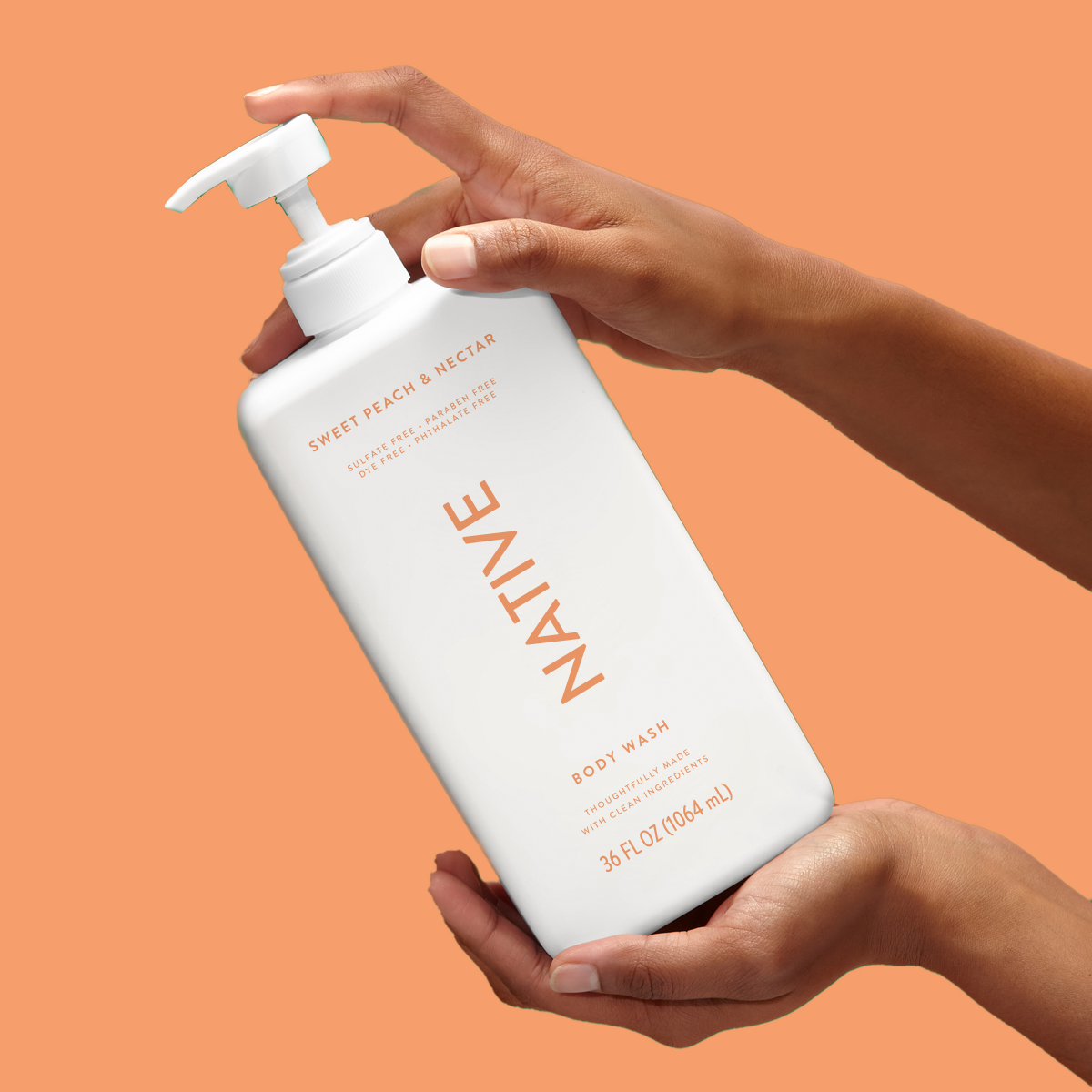 slide 4 of 13, Native Body Wash, Sweet Peach & Nectar, Sulfate Free, for Women and Men, 36 oz, 36 fl oz