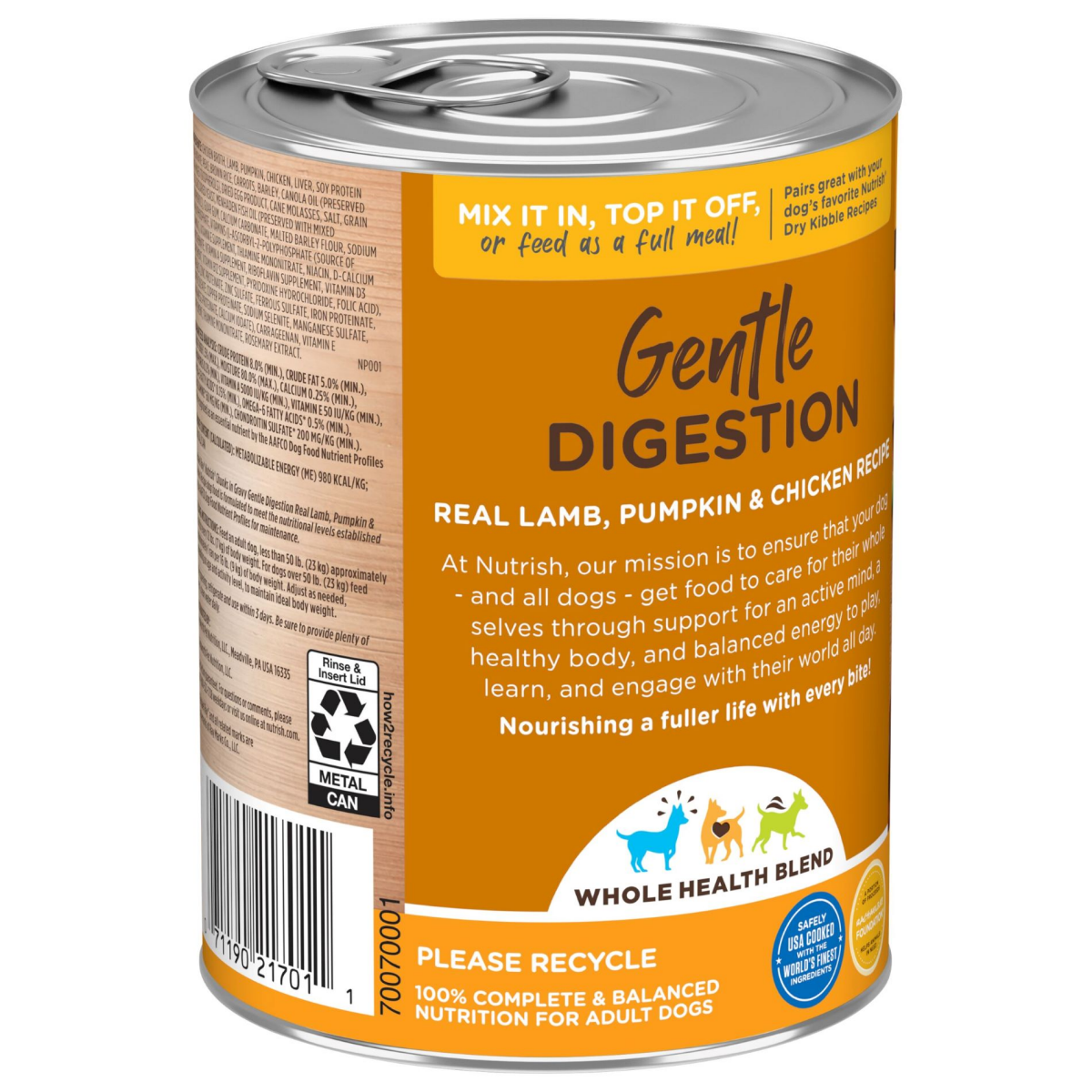 slide 13 of 21, 1/13Oz Rrntsh Gntl Dgstn Lmb Pmpkn Chkn Chnk Grvy, 13 oz