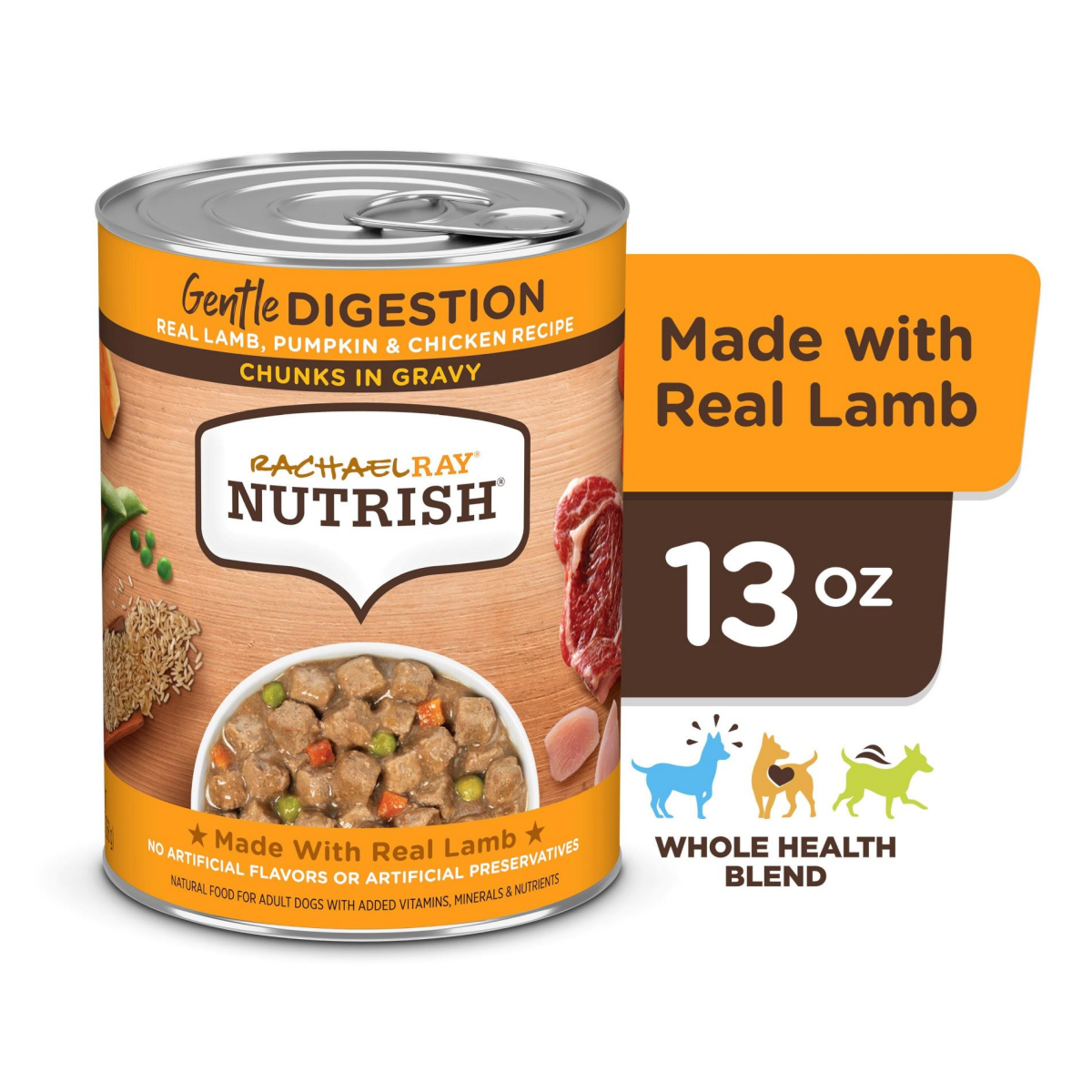 slide 1 of 21, 1/13Oz Rrntsh Gntl Dgstn Lmb Pmpkn Chkn Chnk Grvy, 13 oz