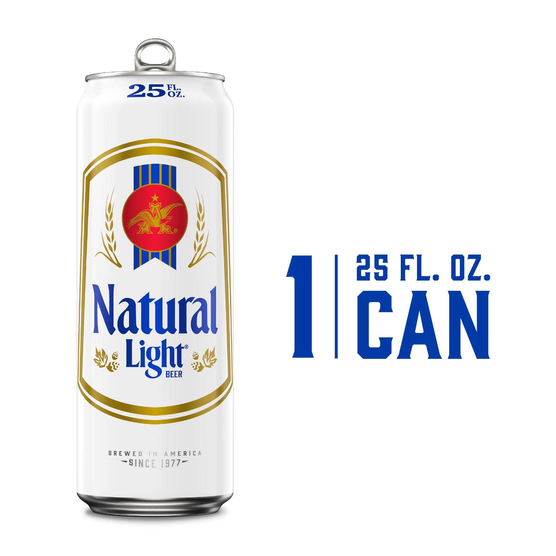 slide 2 of 2, Natural Light Beer 25 fl oz, 25 fl oz