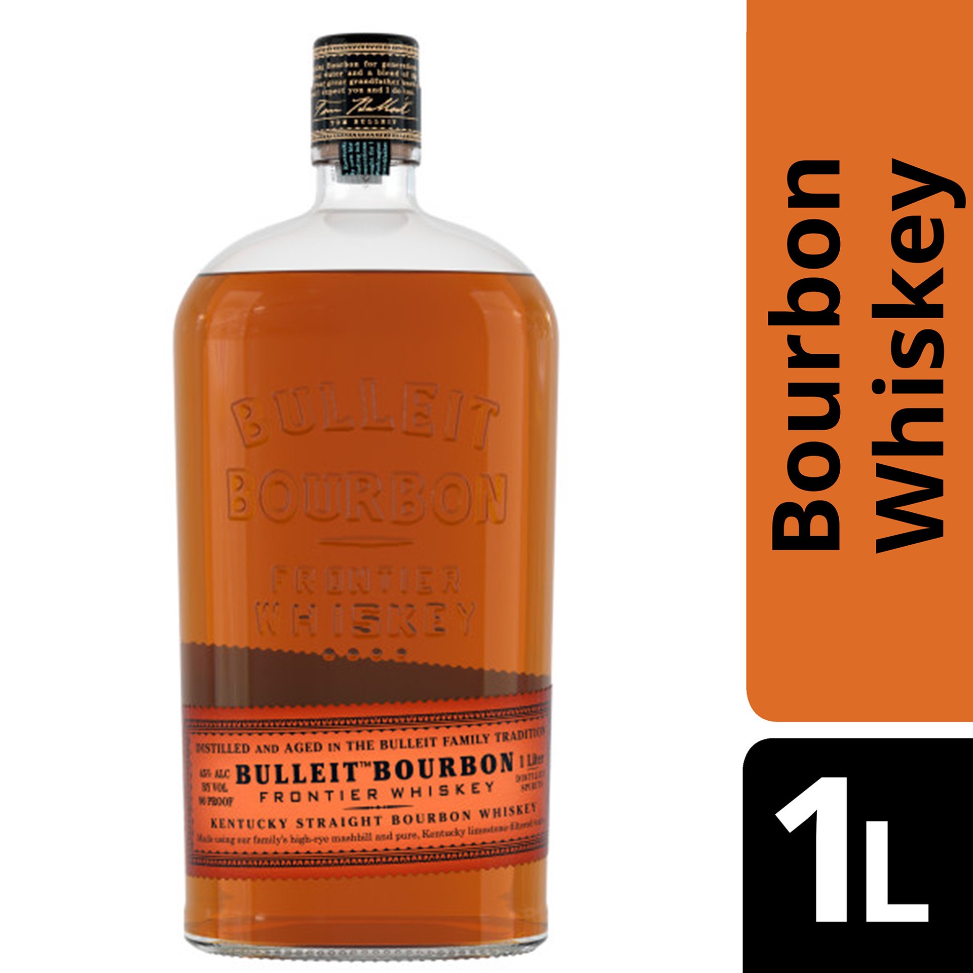 slide 2 of 4, Bulleit Bourbon Whiskey, 1 L, 1 liter