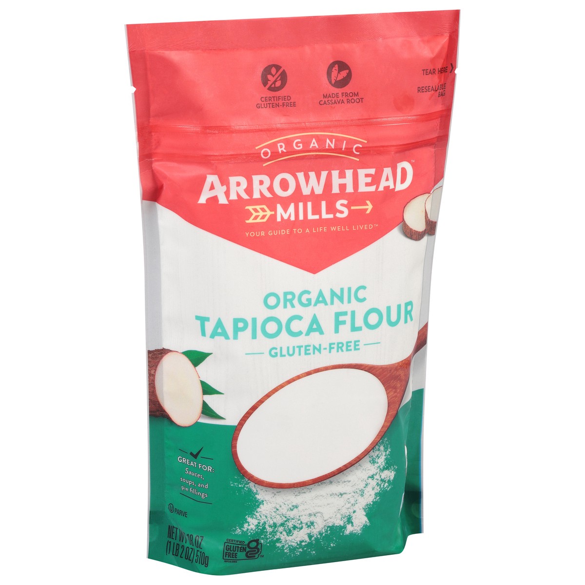 slide 5 of 12, Arrowhead Mills Organic, Gluten Free Tapioca Flour, 18 oz Bag, 18 oz