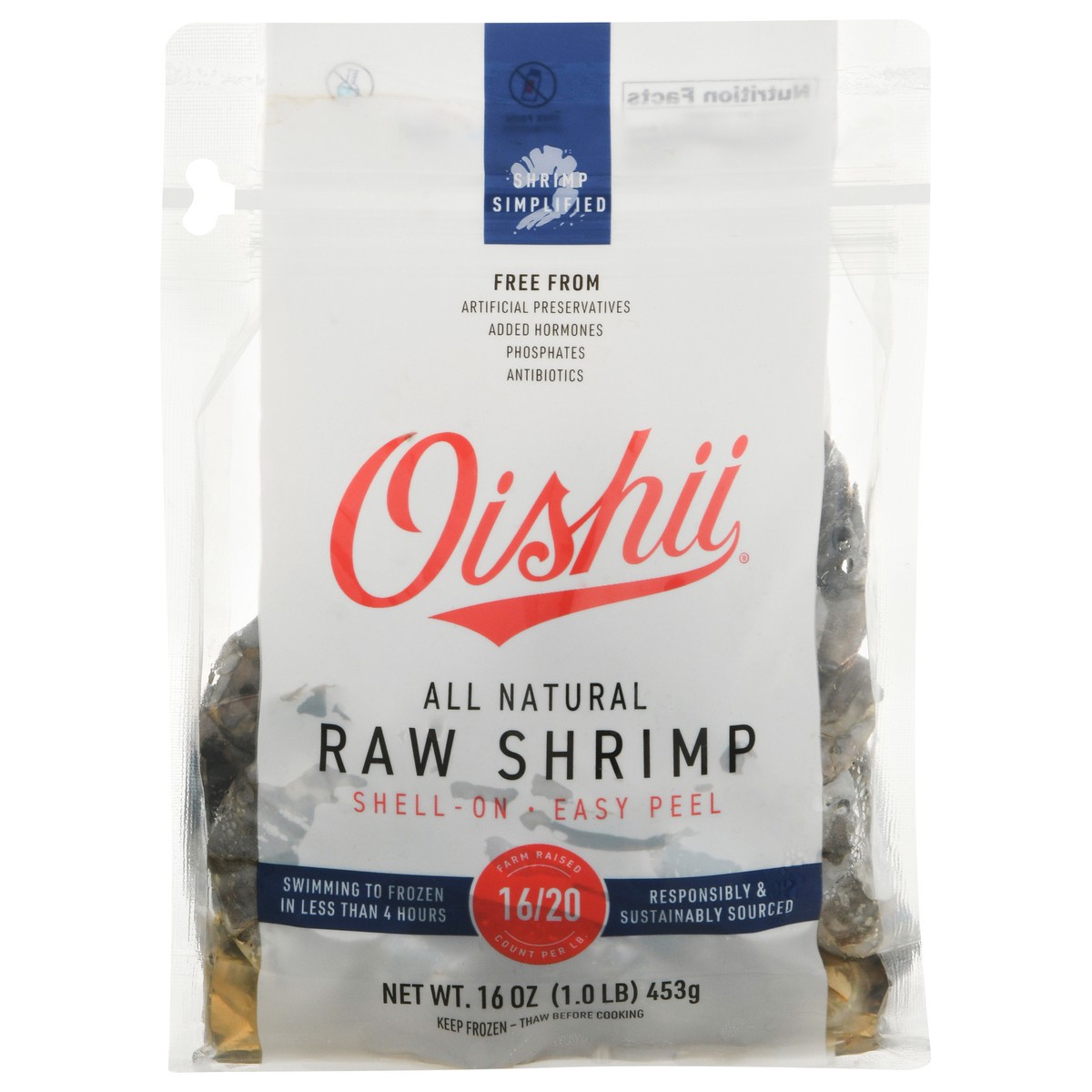 slide 1 of 9, Oishii Raw Shrimp 16 oz, 16 oz