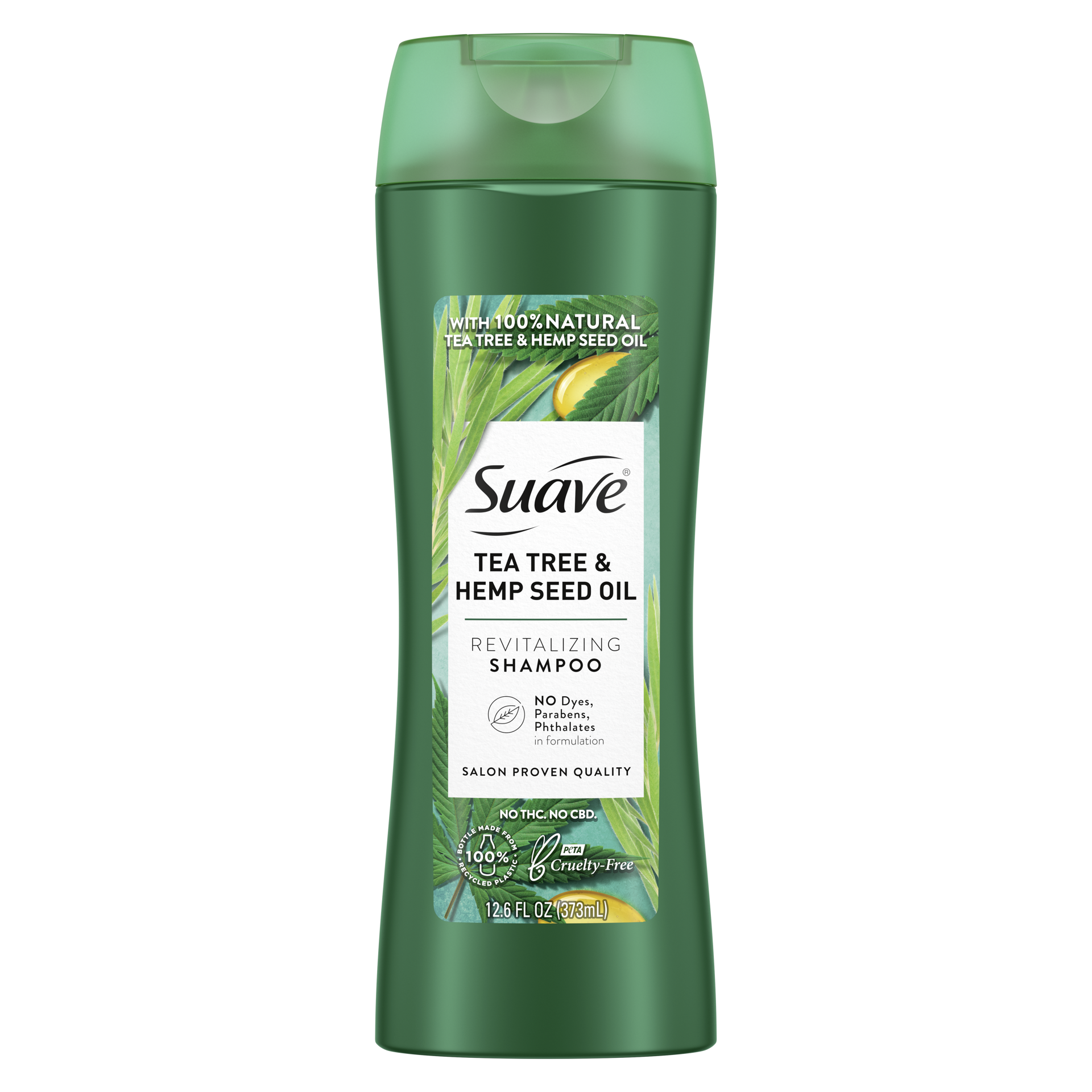 slide 2 of 4, Suave Clarifying Shampoo Tea Tree Hemp Seed Oil Shampoo for Oily Hair Paraben Free Shampoo 12.6 oz, 12.6 oz