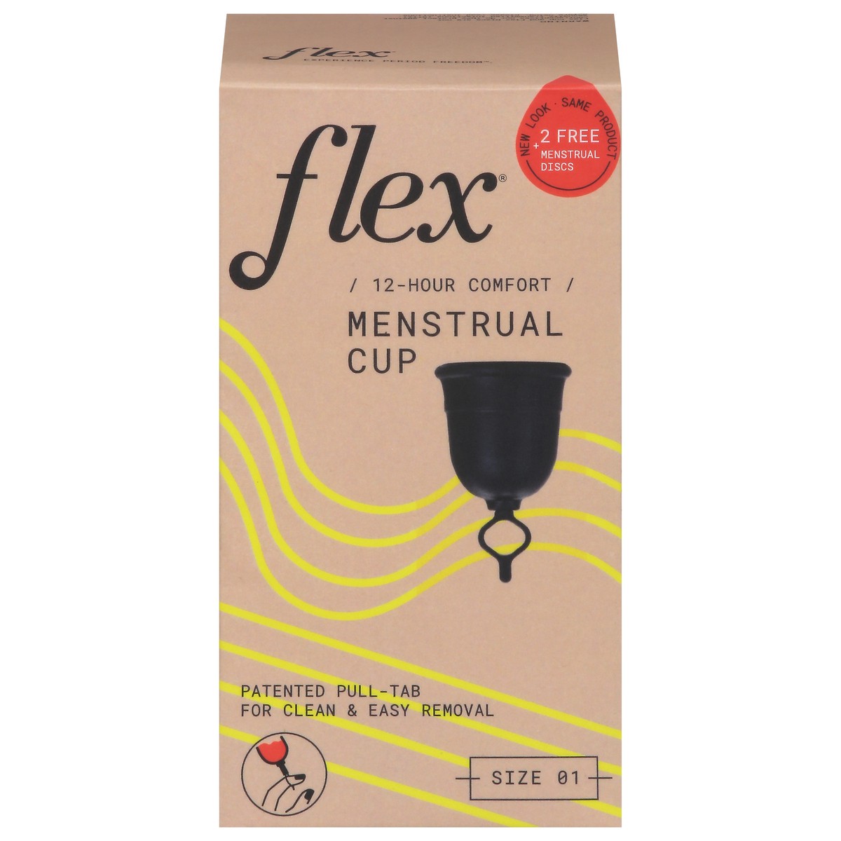 slide 4 of 14, Flex Size 01 Menstrual Cup Size 01 1 ea, 1 ct