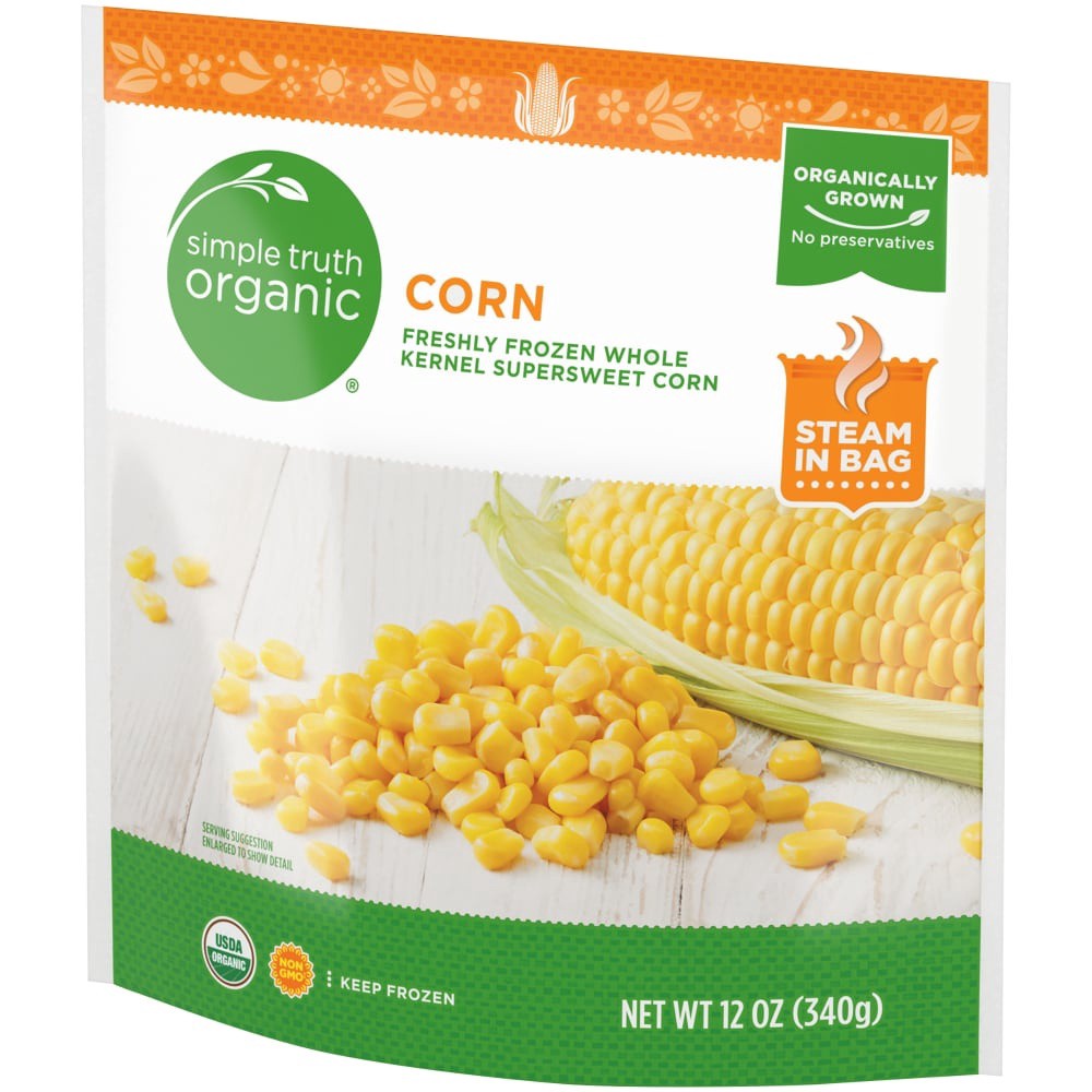 slide 2 of 4, Simple Truth Organic Freshly Frozen Whole Kernel Supersweet Corn, 12 oz