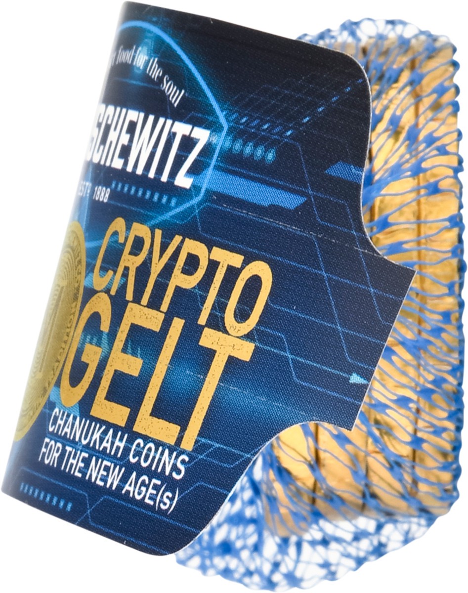 slide 3 of 9, Manischewitz Mansch Crypto Choc Coins, 0.63 oz