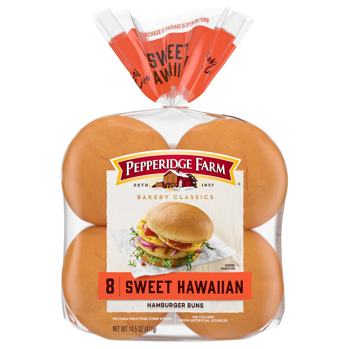 slide 1 of 1, Pepperidge Farm Sweet Soft Hamburger Buns, 14.5 oz