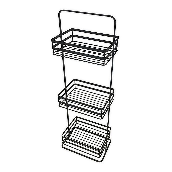 slide 1 of 1, SALT 3-Shelf Spa Tower - Matte Black, 1 ct