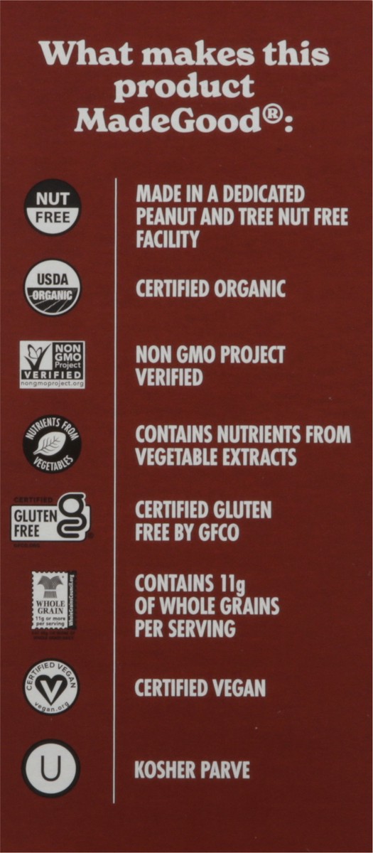 slide 6 of 9, MadeGood Vanilla Drizzled Crunchy Cookies & Creme Oat Bites 5 - 0.85 oz Packs, 4.25 oz