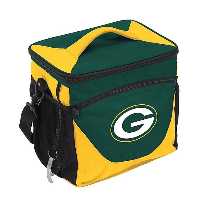 slide 1 of 1, NFL Green Bay Packers Cooler Bag - Hunter/Yellow, 24 ct