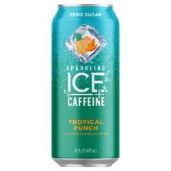 Sparkling ICE Caffeine Tropical Punch 16 fl oz Cans
