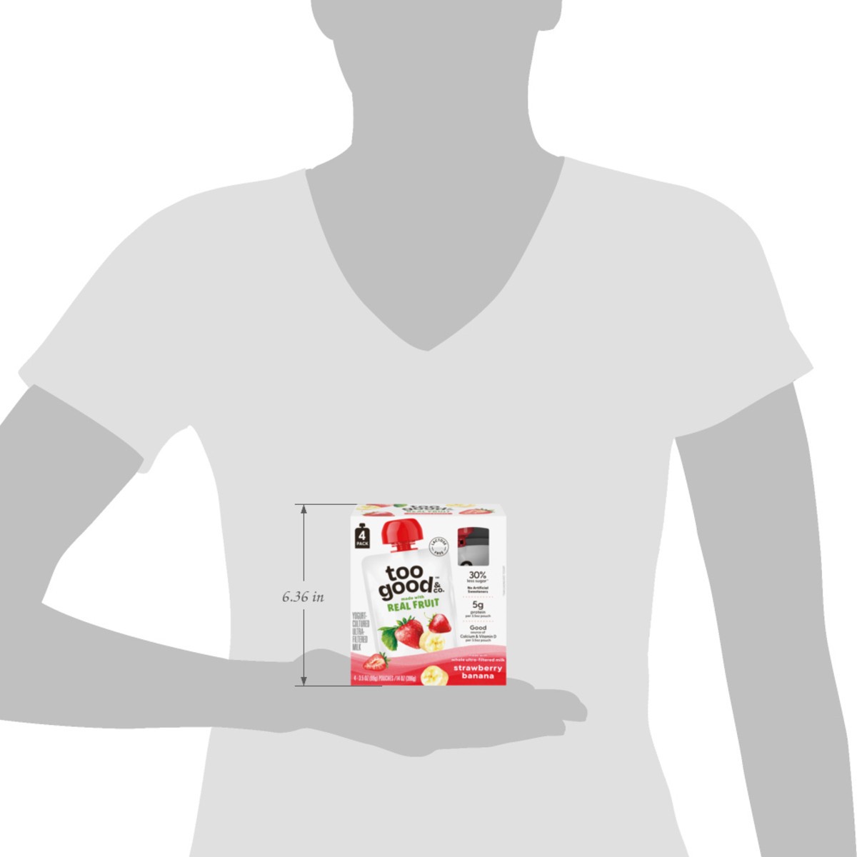 slide 10 of 14, Too Good Kids Pouch 3.5Oz Strawban 4Ct, 3.5 oz