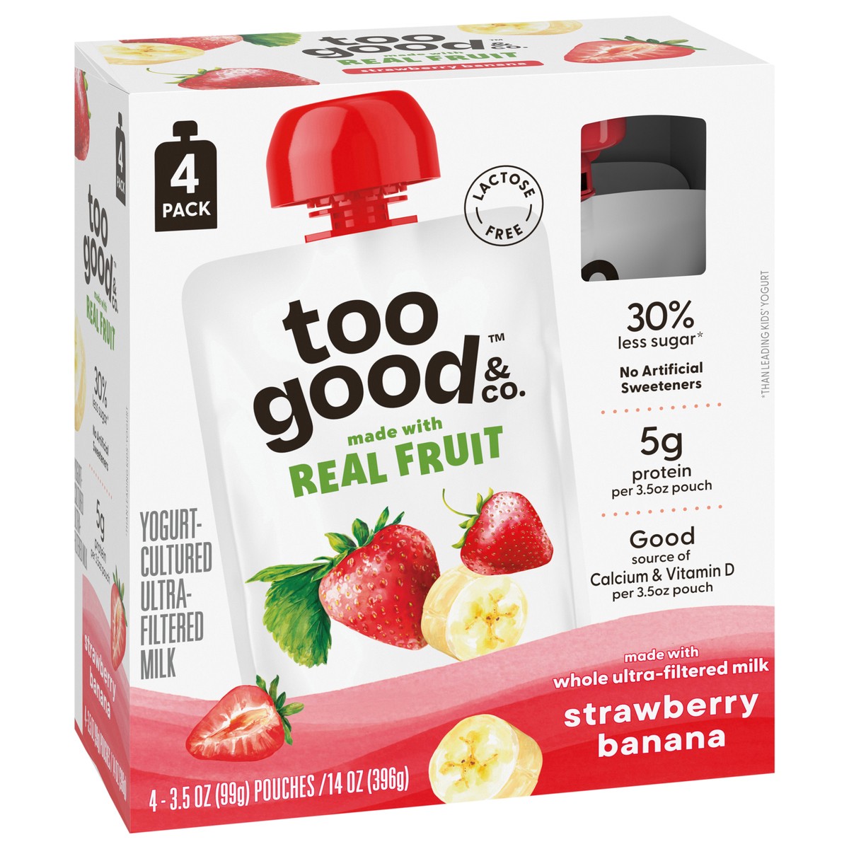 slide 3 of 14, Too Good Kids Pouch 3.5Oz Strawban 4Ct, 3.5 oz