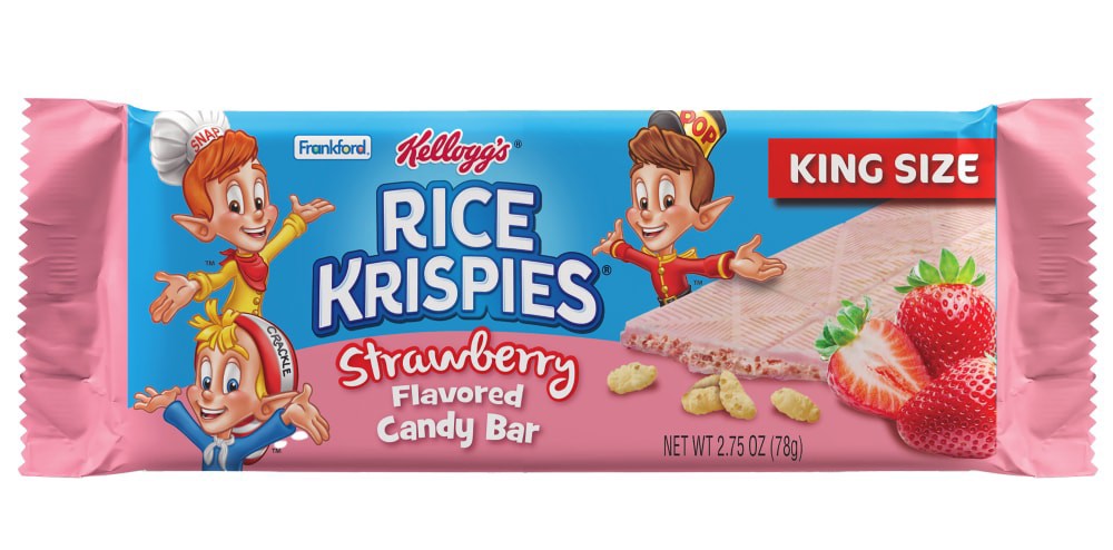 slide 1 of 2, Rice Krispies Candy Bar Strawberry, 2.75 oz