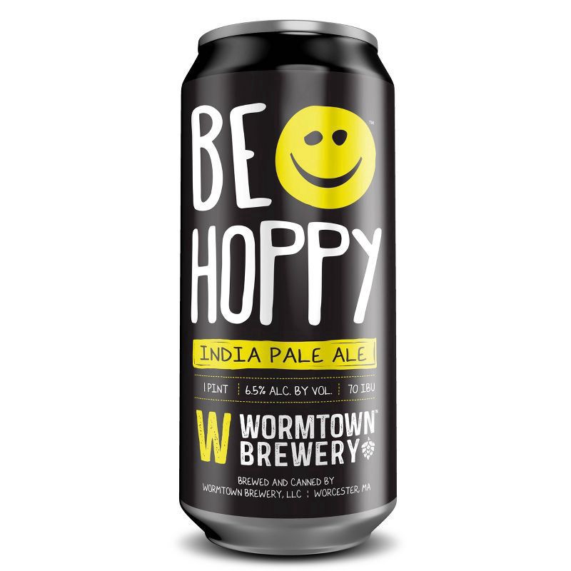 slide 2 of 2, Wormtown Brewery Wormtown Be Hoppy IPA Beer - 4pk/16 fl oz Cans, 4 ct; 16 oz