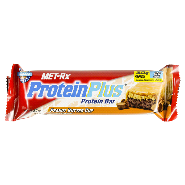 slide 1 of 1, MET-Rx Protein Plus Meal Replacement Bar - Peanut Butter Cup, 3.52 oz