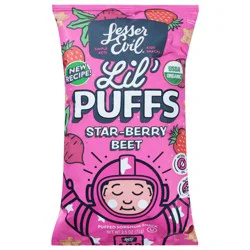 LesserEvil Star-Berry Beet Lil' Puffs 2.5 oz