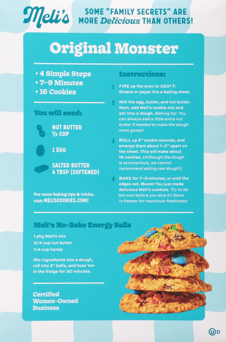 slide 6 of 13, Meli's Gluten-Free Original Monster Cookie Mix 16 oz, 16 oz