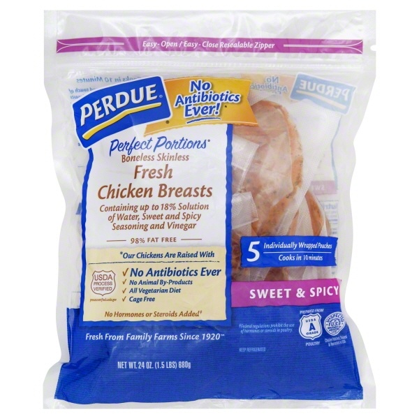 slide 1 of 1, Perdue Chicken Breasts 5 ea, 24 oz