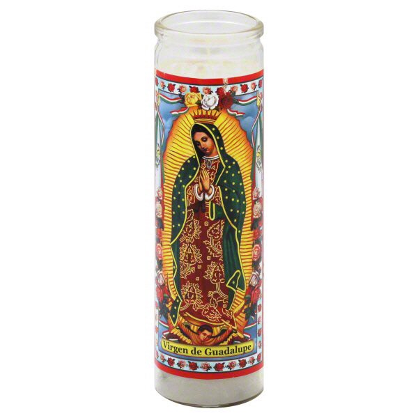 slide 1 of 1, Reed Candle Company Virgin Of Guadalupe, 8.25 in