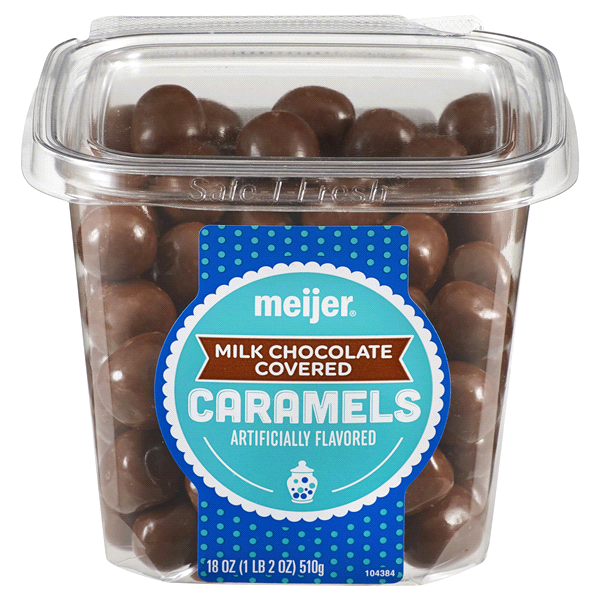slide 1 of 1, Meijer Milk Chocolate Caramels, 18 oz