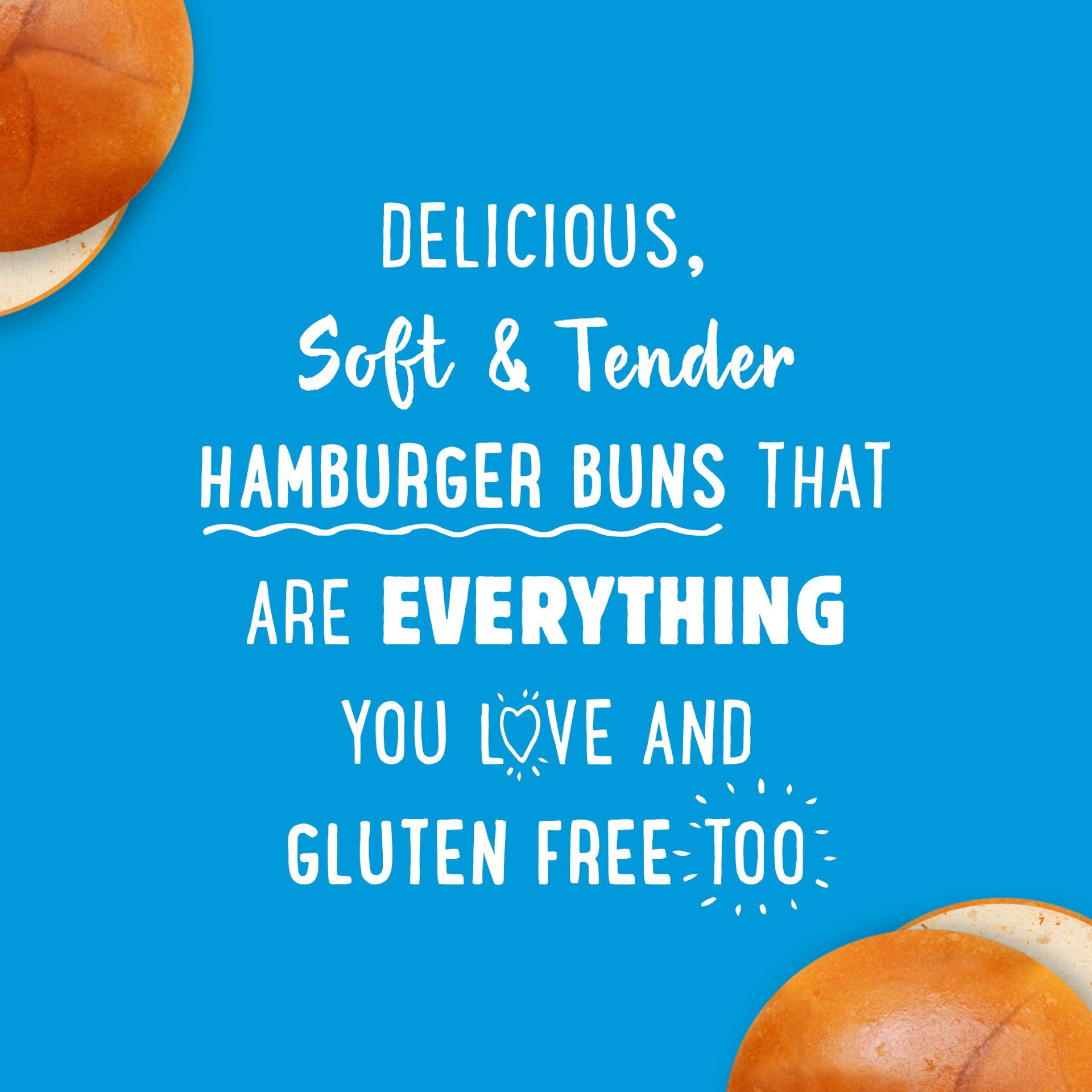slide 3 of 5, Udi's Gluten Free Classic Hamburger Buns, Frozen, 10.4 oz. 4 Count, 4 ct