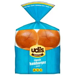 Udis Bakery Udi''s Gluten Free Classic Hamburger Buns, Frozen, 10.4 oz. 4 Count